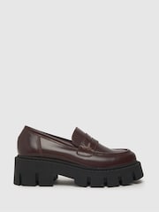 Schuh Lauren Chunky Leather Loafers - Image 1 of 4