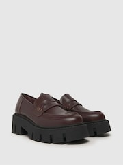 Schuh Lauren Chunky Leather Loafers - Image 2 of 4
