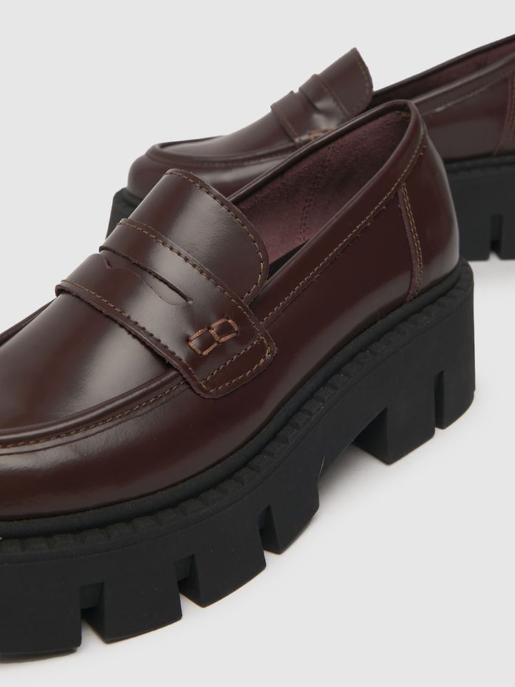 rjava - Schuh Lauren Čvrsto usnje mokasini - Slika 4 iz 4 rjava - Schuh Lauren Čvrsto usnje mokasini - Slika 4 iz 4