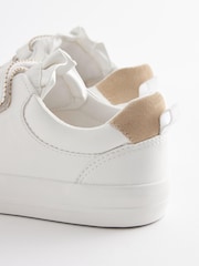 White Scallop Detail Standard Fit (F) Touch Fastening Trainers - Image 4 of 5