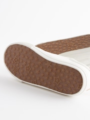 White Scallop Detail Standard Fit (F) Touch Fastening Trainers - Image 5 of 5