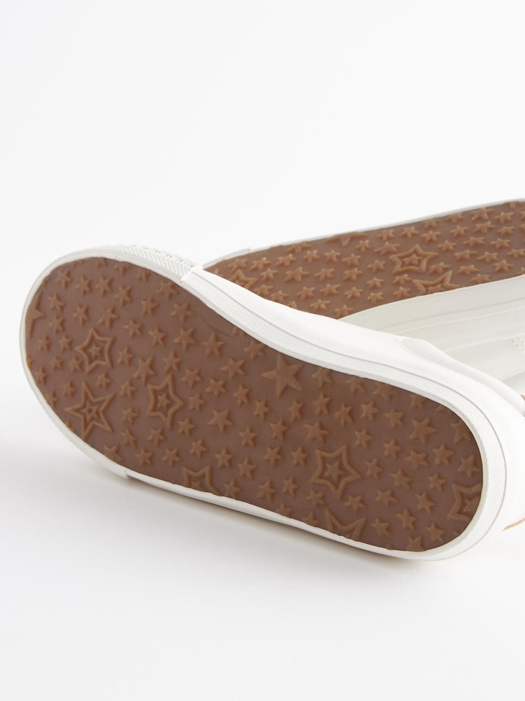 White Scallop Detail Standard Fit (F) Touch Fastening Trainers - Image 5 of 5