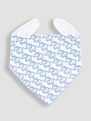Babyblau - Jojo Maman Bébé 3er Baby-Lätzchen aus Baumwolle - Bild 2 von 4
