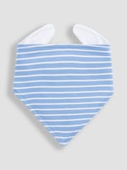 Babyblau - Jojo Maman Bébé 3er Baby-Lätzchen aus Baumwolle - Bild 4 von 4
