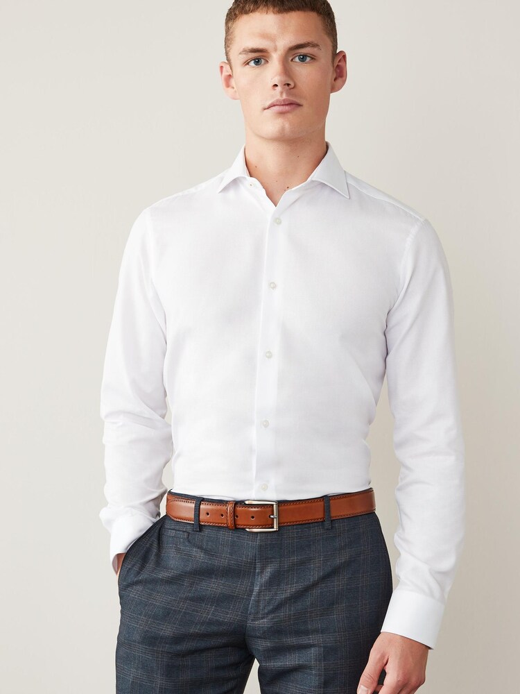 Print Mix Slim Fit Single Cuff Shirts 3 Pack - Image 1 of 5