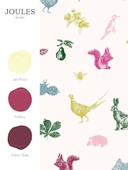 Joules Creme Multi Etched Woodland 10M Wallpaper - Image 3 of 3
