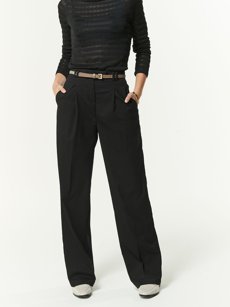 Noir - Pantalon large pour jambes sur mesure - Image 3 of 6