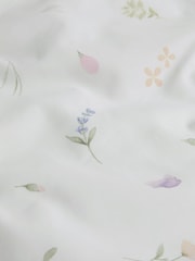 White Petal 100% Cotton Printed Duvet Cover and Pillowcase Set - Image 4 of 4