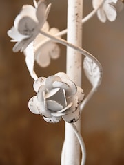 Shabby Chic by Rachel Ashwell® White Distressed Floral Floor Lamp - Image 3 of 4