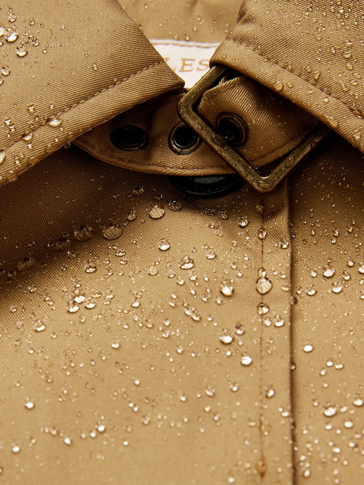 Joules Bibury Tan Brown Waterproof Cape Coat - Image 11 of 11
