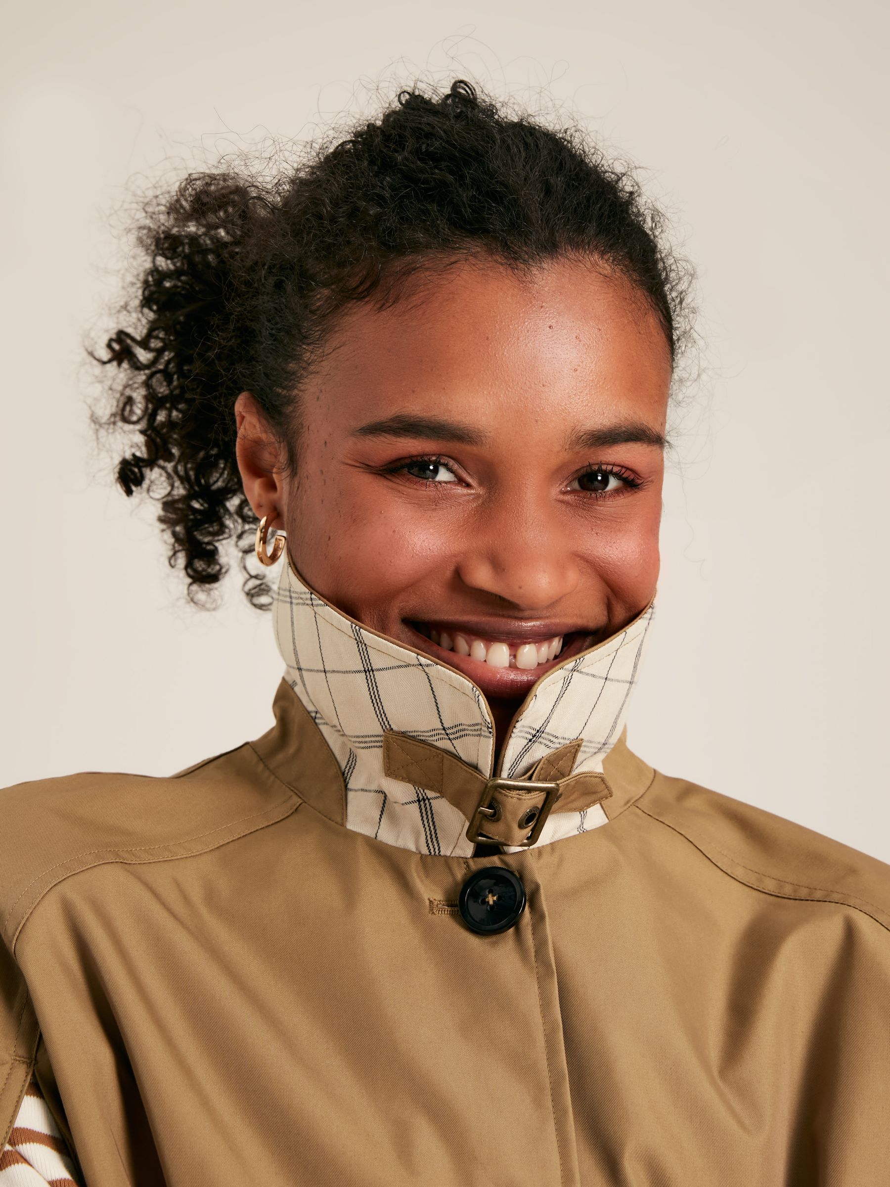 Buy Joules Bibury Tan Brown Waterproof Cape Coat from the Next UK