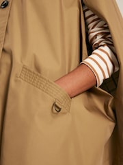 Joules Bibury Tan Brown Waterproof Cape Coat - Image 9 of 11