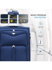 Flight Knight Large Softcase Lightweight Check In Suitcase With 4 Wheels - Image 8 of 9