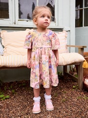 Pink - Ponte-Kleid mit Hasenmotiv (3M.–7J.) - Bild 3 von 8