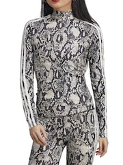 adidas Originals Black 100% Cotton Reg Allover Print Long Sleeve T-Shirt - Image 5 of 9