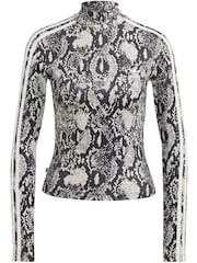 adidas Originals Black 100% Cotton Reg Allover Print Long Sleeve T-Shirt - Image 8 of 9