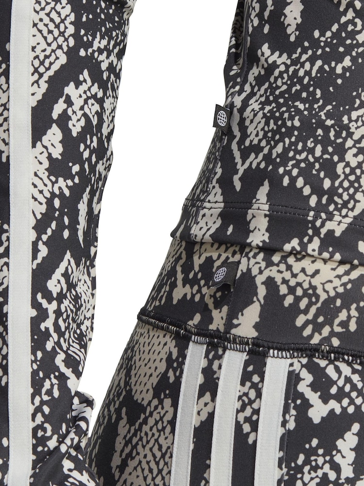 adidas Originals Black 100% Cotton Reg Allover Print Long Sleeve T-Shirt - Image 9 of 9