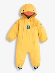 JoJo Maman Bébé Yellow Duck Lined Waterproof Puddle Suit - Image 1 of 3