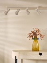 Dar Lighting Satin Taupe Arnel 4lt Bar Spotlight Ceiling Light - Image 2 of 6