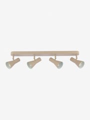 Dar Lighting Satin Taupe Arnel 4lt Bar Spotlight Ceiling Light - Image 4 of 6