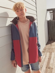 Red/Blue Waterproof Fleece Lined Coat (3-17yrs) - Image 2 of 8
