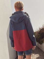 Red/Blue Waterproof Fleece Lined Coat (3-17yrs) - Image 4 of 8