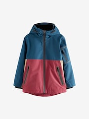 Red/Blue Waterproof Fleece Lined Coat (3-17yrs) - Image 6 of 8