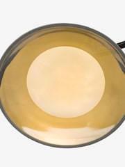 Dar Lighting Satin Black & Smoked Glass Kadience 3lt Semi Flush - Image 5 of 6