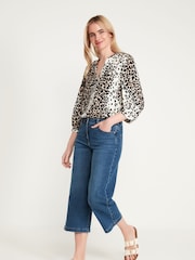 M&co Wide-Leg-Hosenrock aus Denim, Blau - Bild 1 von 5