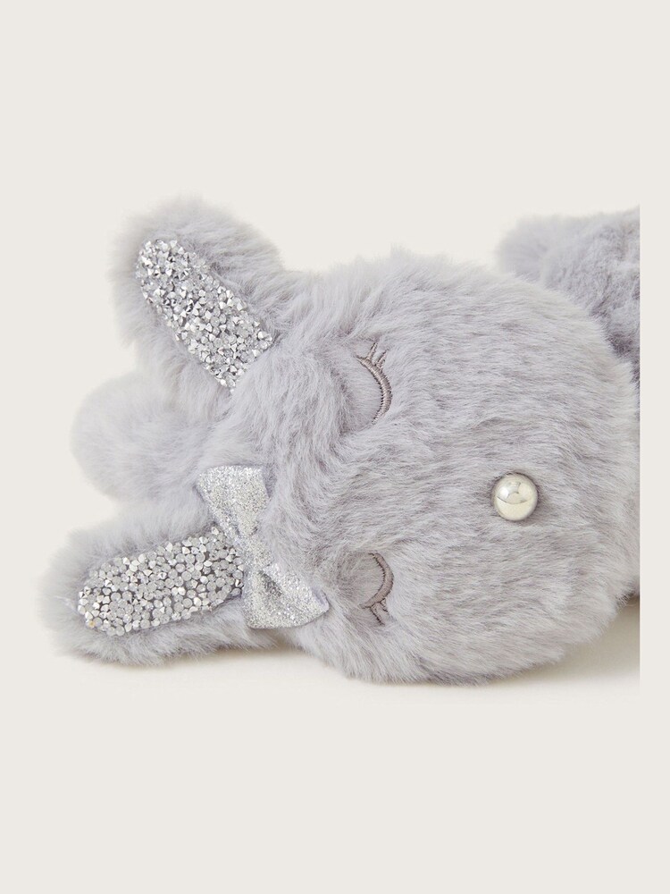 Monsoon Grey Bunny Ear Muffs - Image 2 of 2