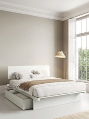 Get Laid Beds White Japanese Solid Wood Storage Bed Combo - Image 1 of 3