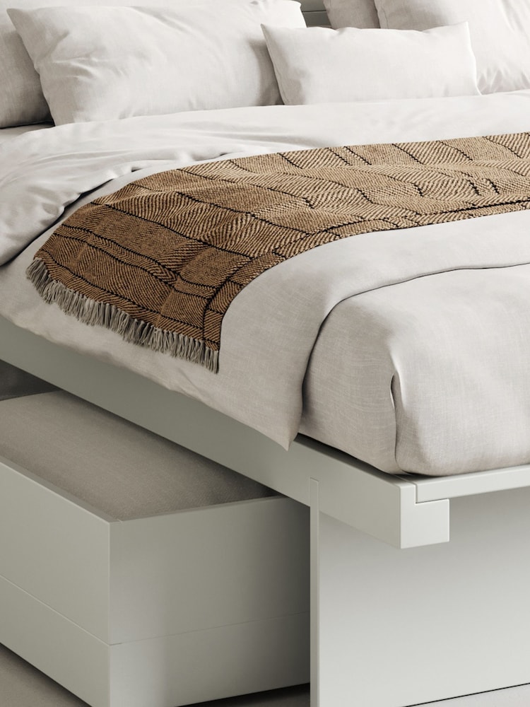 Get Laid Beds White Japanese Solid Wood Storage Bed Combo - Image 2 of 3