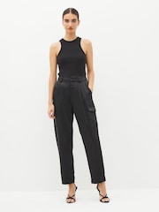 Paige Malika Slim Tailored Black Trousers - Image 3 of 4