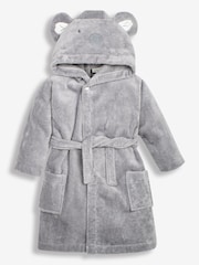 JoJo Maman Bébé Grey Koala Cotton Towelling Robe - Image 2 of 4