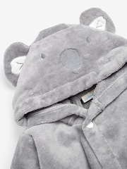 JoJo Maman Bébé Grey Koala Cotton Towelling Robe - Image 3 of 4