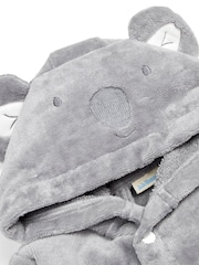 JoJo Maman Bébé Grey Koala Cotton Towelling Robe - Image 4 of 4