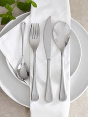 16 Piece Silver Droplet Cutlery Set - Image 1 of 3