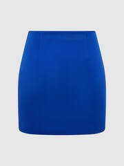 Reiss Blue Rei A-Line Mini Skirt - Image 2 of 6