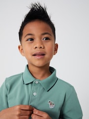 Paul Smith Junior Boys Short Sleeve Zebra Logo Polo Shirt - Image 3 of 9