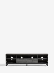 Black Bronx Up to 80 inch Oak Effect Slim TV Unit - Image 4 of 12