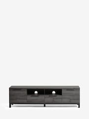 Black Bronx Up to 80 inch Oak Effect Slim TV Unit - Image 6 of 12