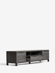 Black Bronx Up to 80 inch Oak Effect Slim TV Unit - Image 9 of 12