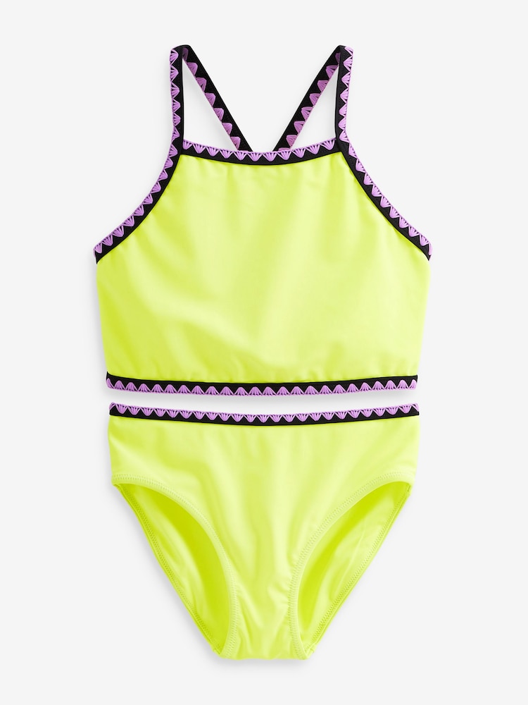 Fluro Yellow Bikini (3-16yrs) - Image 2 of 5