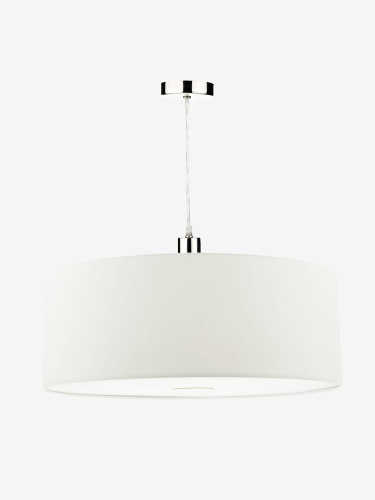 Dar Lighting White Ronda Easy Fit Pendant Ceiling Light - Image 1 of 4