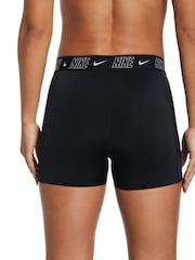 Nike Black Logo Tape Swim Shorts - Image 2 of 4