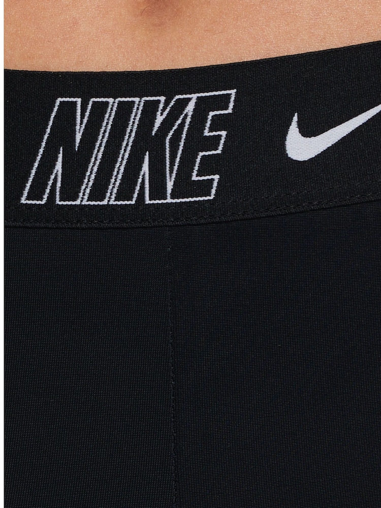 Nike Black Logo Tape Swim Shorts - Image 4 of 4