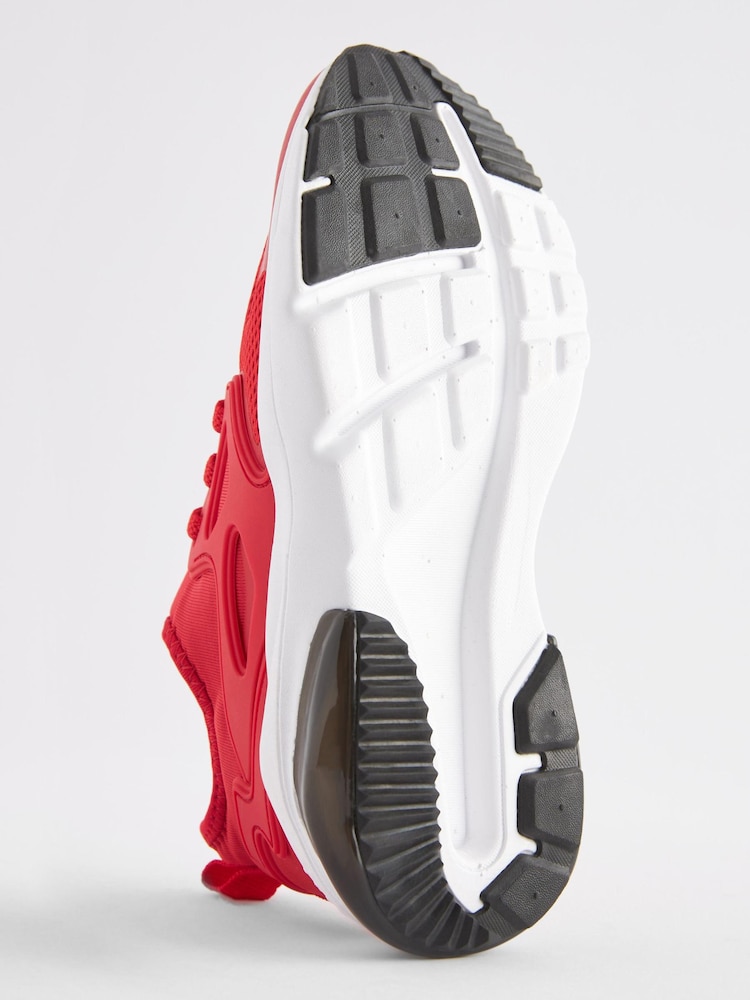 Red Elastic Lace Trainers - Image 4 of 6