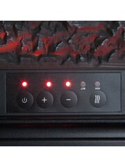 Warmlite Black Electric Fireplace Heater - Image 3 of 5