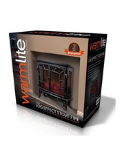 Warmlite Black Electric Fireplace Heater - Image 5 of 5