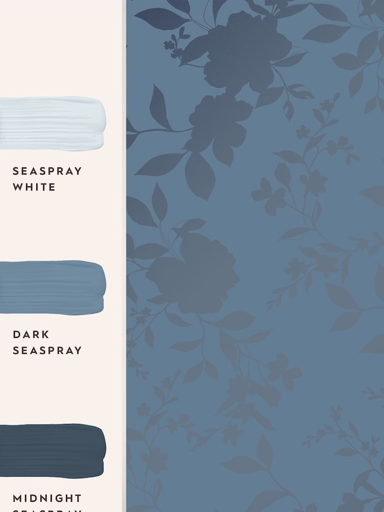 Laura Ashley Midnight Westbourne 10M Wallpaper - Image 4 of 4